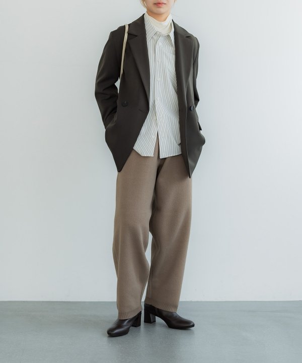 crewre online shop / サイドシームレスニットパンツ