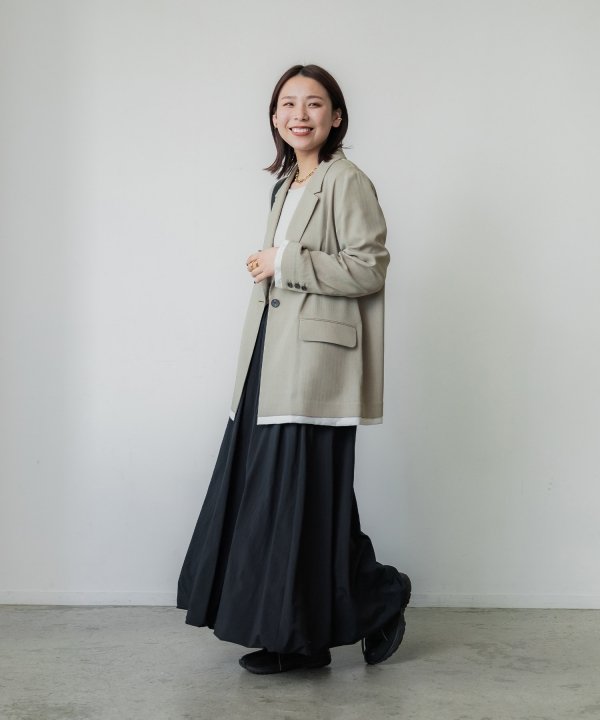 crewre クルーレ レイヤードシアージャケット ブラック サイズ1 crewre online shop / レイヤードシアージャケット