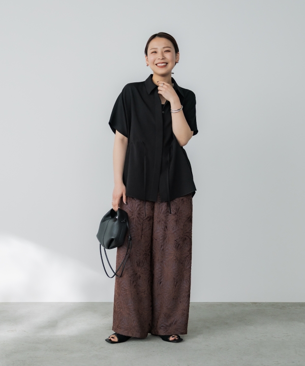 crewre online shop / トリアセテートジャカードパンツ