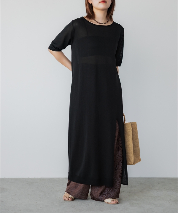 【crewre】トリアセテートジャカードパンツ　brown サイズ1 crewre online shop / トリアセテートジャカードパンツ