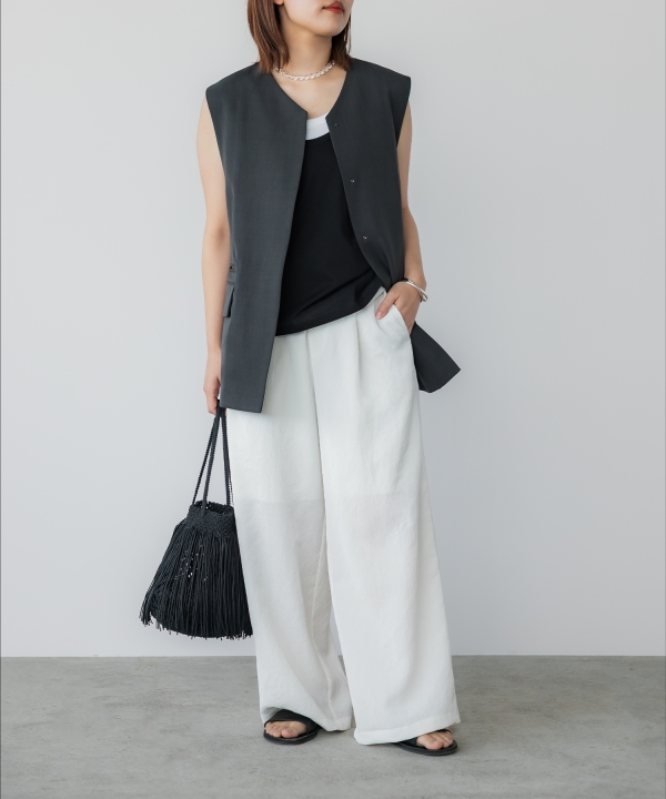 未使用】クルーレ フロントフライバックオープンジレ チャコールグレー 未使用】クルーレ フロントフライバックオープンジレ チャコールグレー