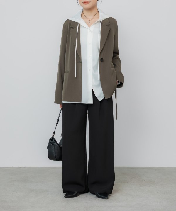 crewre online shop / フルダルスパンフードシャツ