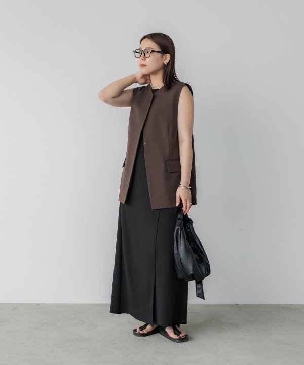 Crewre フロントフライバックオープンジレ ブラウン　サイズ2 crewre online shop / フロントフライバックオープンジレ
