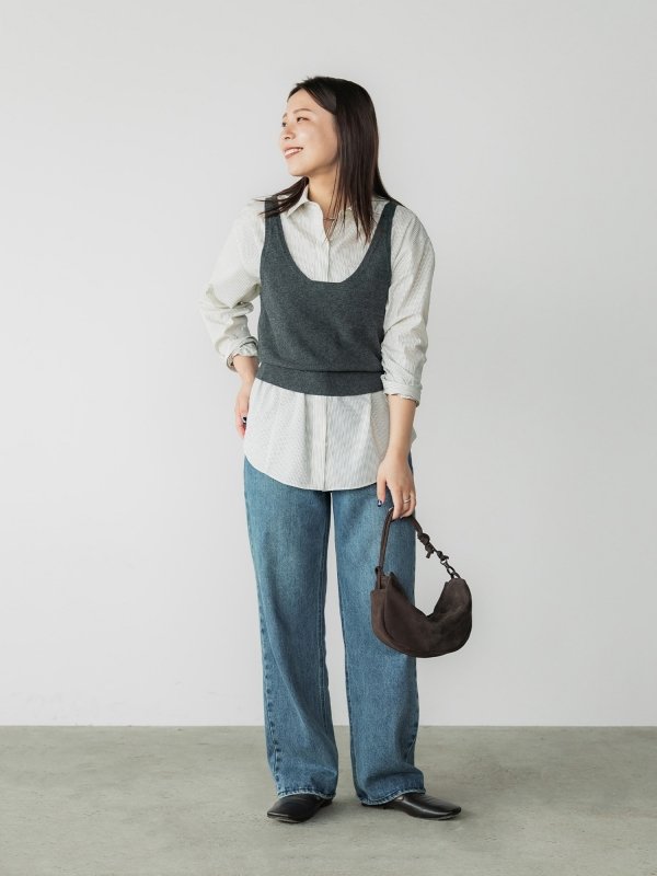 crewre online shop / 2wayウールカシミアニットビスチェ