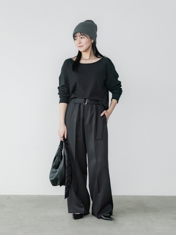 crewre シルクブレンドボートネックロンT crewre online shop / シルクブレンドボートネックロンT