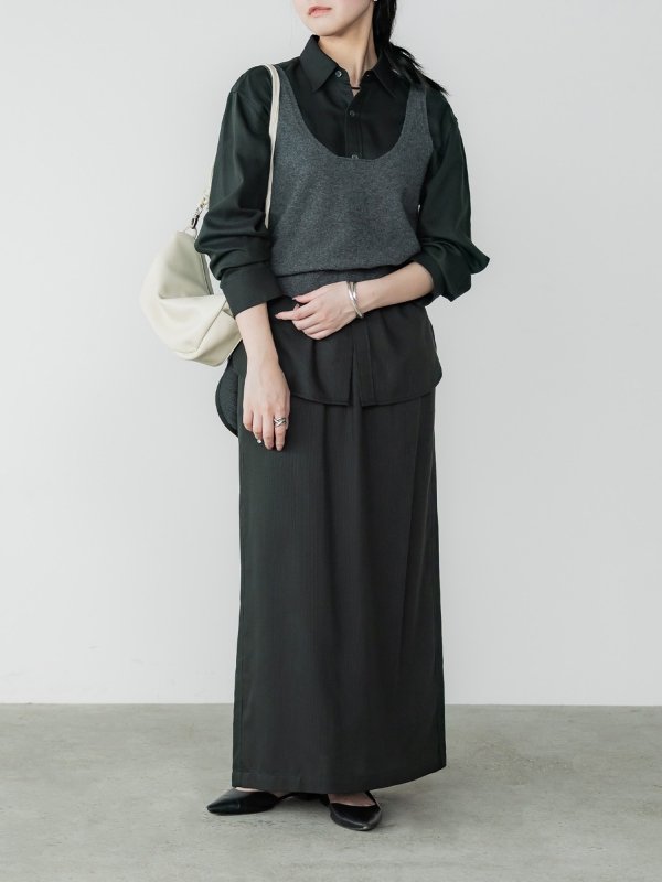 crewre online shop / テンセルコットンピケIラインスカート