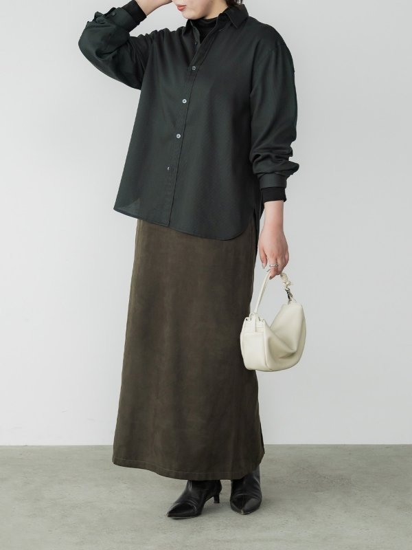 crewre online shop / テンセルコットンピケミニマルシャツ