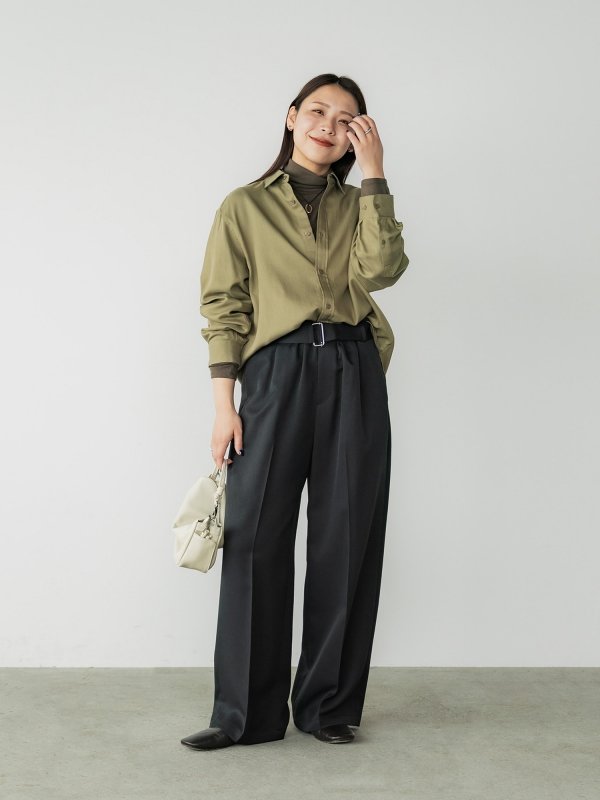 【新品】crewre テンセルコットンピケミニマルシャツ size1 crewre online shop / テンセルコットンピケミニマルシャツ