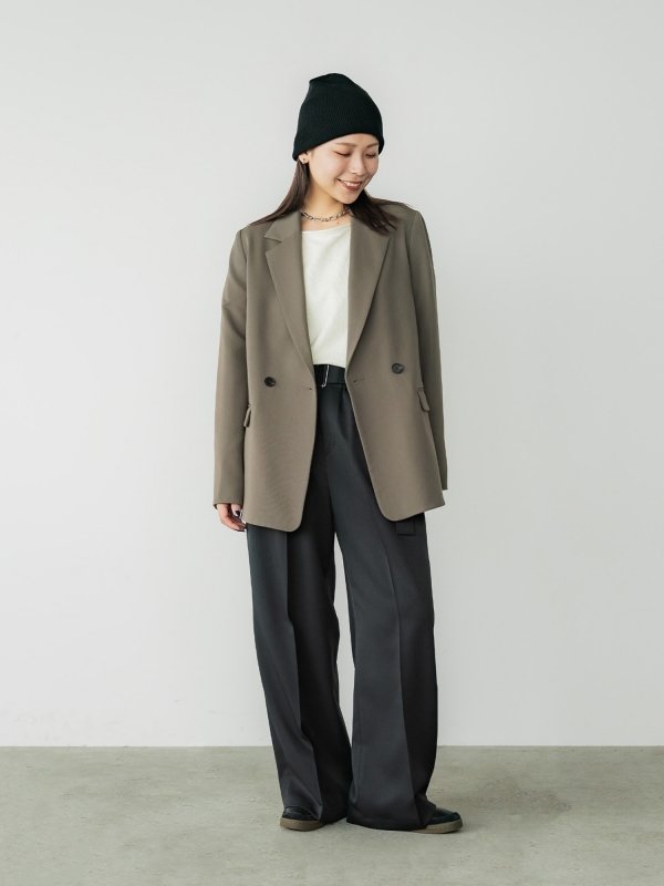 crewre 2wayラフインレーボートネックロンT / サイズ1 / セット crewre online shop / 2wayラフインレーボートネックロンT