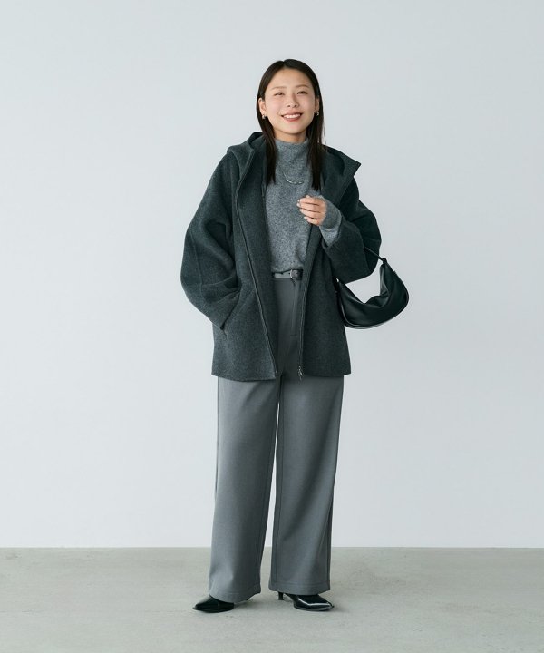 【新品未使用！】crewre ボタンスタッズレザーベルト brown サイズ1 crewre online shop / ボタンスタッズレザーベルト