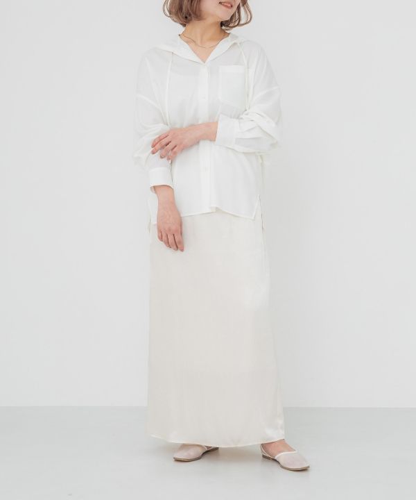 crewre ラップレイヤードＩラインスカート crewre online shop / ラップレイヤードIラインスカート