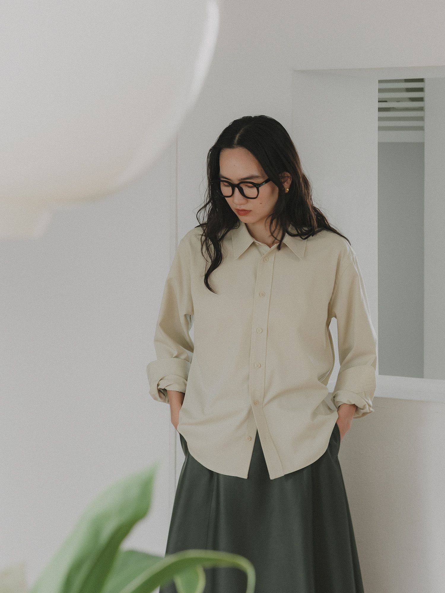 バックステッチレギュラーシャツ