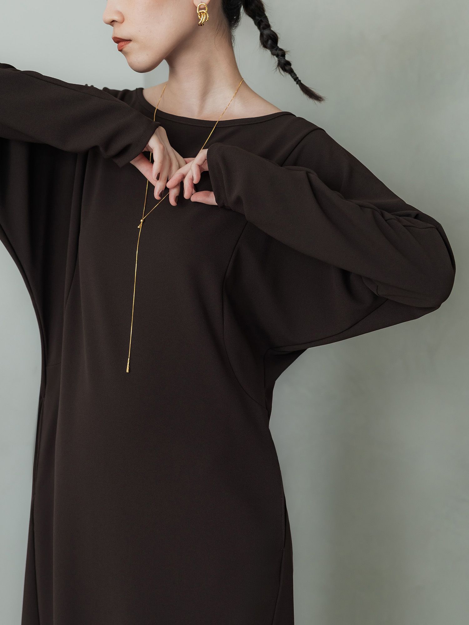 ジョーゼットシェイプワンピース