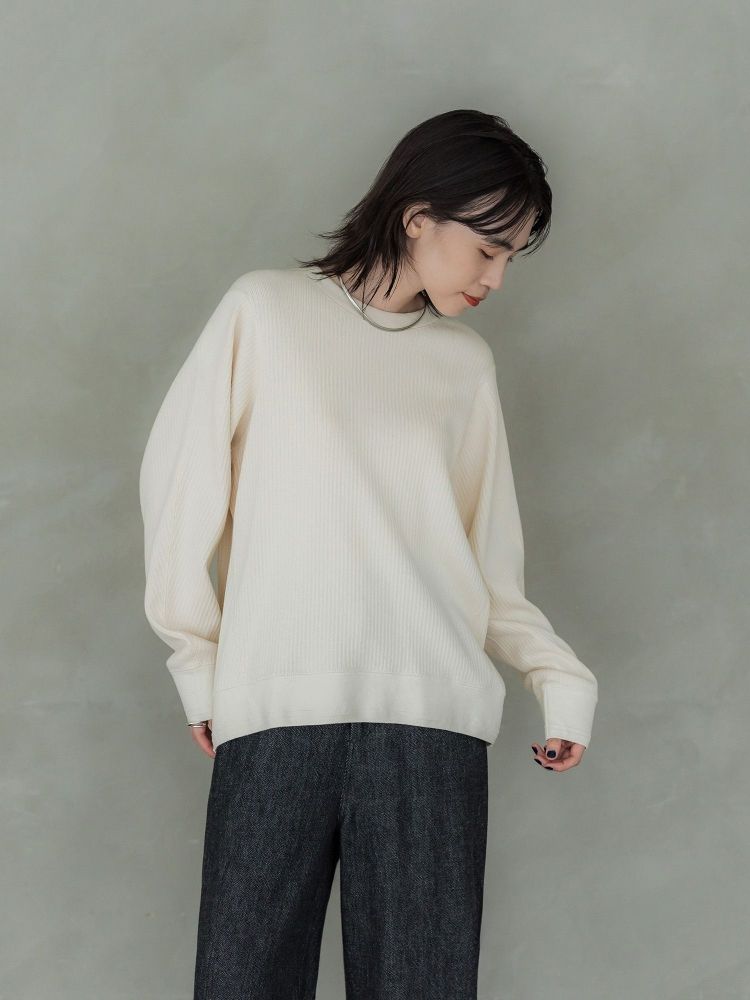 美品◎【crewre】カーヴィシームリブプルオーバー crewre online shop / カーヴィシームリブプルオーバー