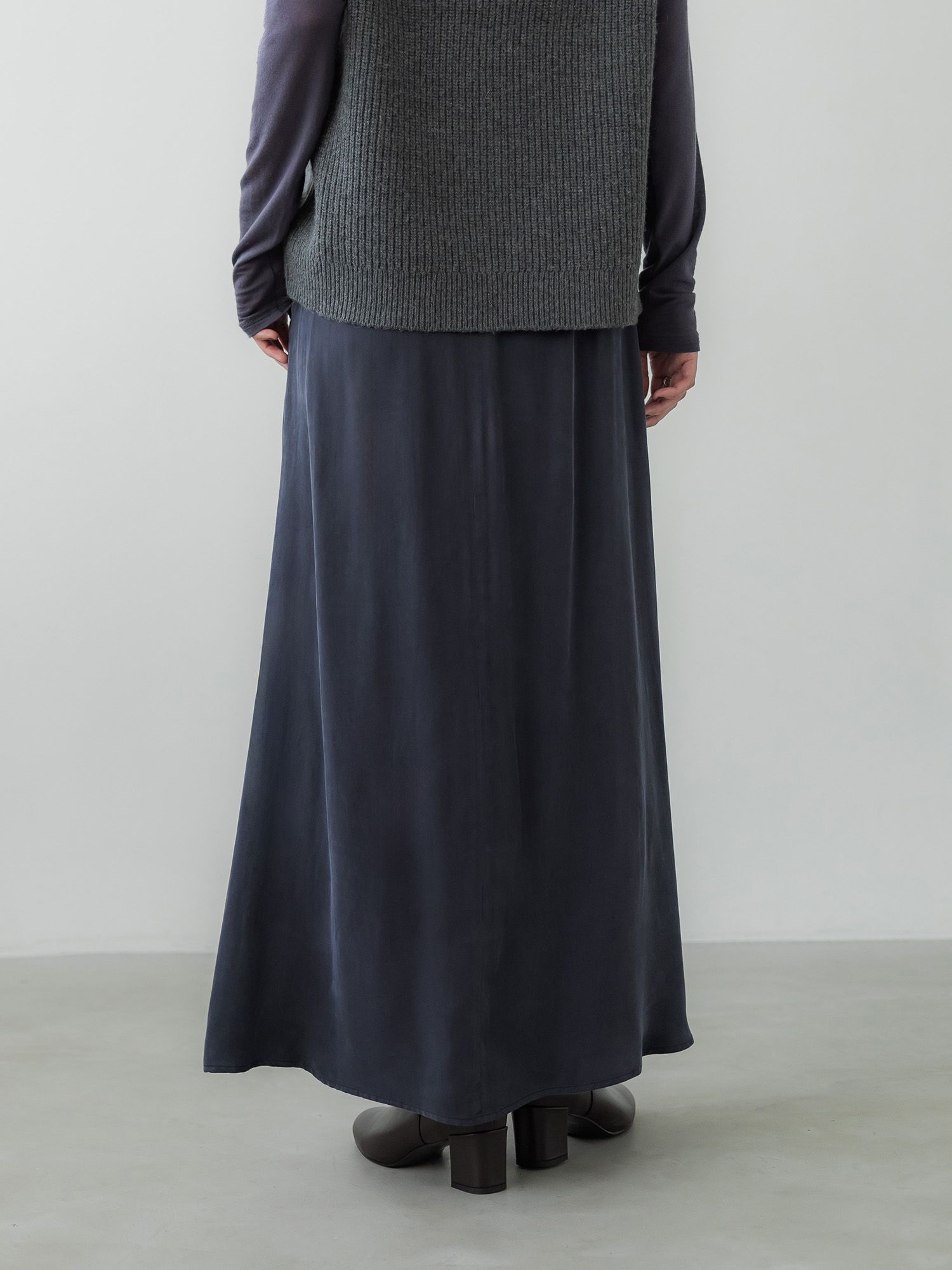 キュプラブレンドナロースカート