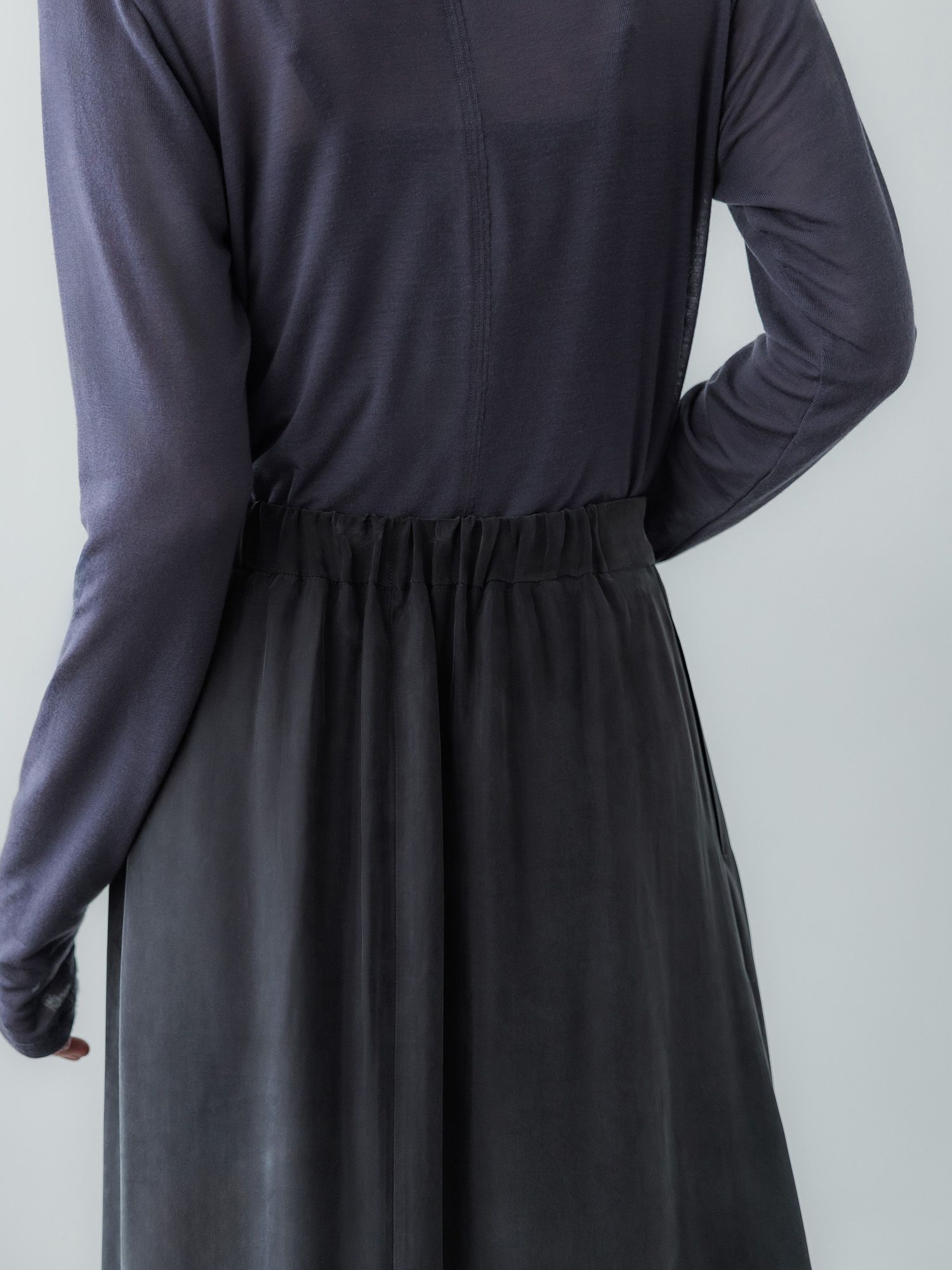 キュプラブレンドナロースカート