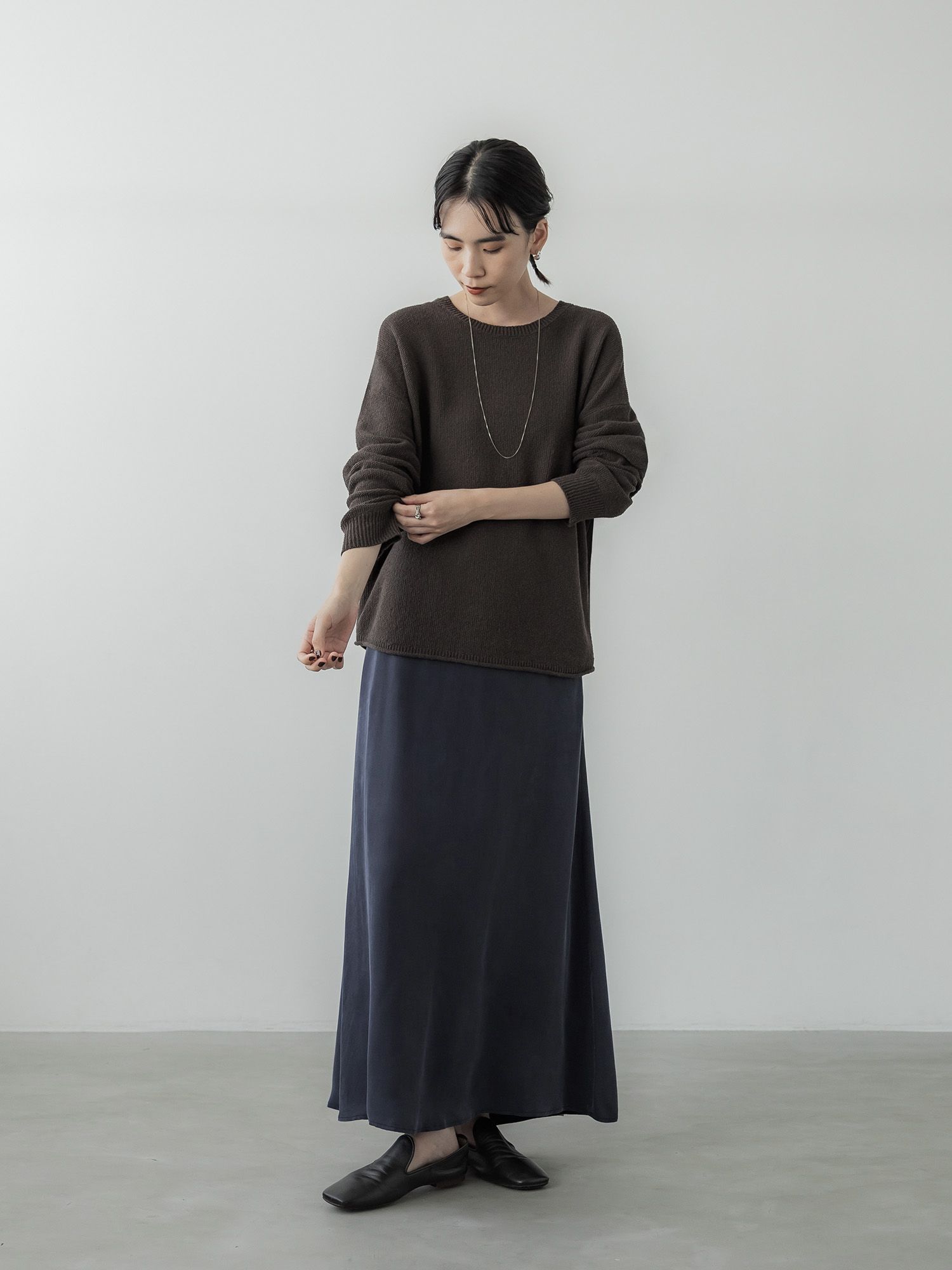 キュプラブレンドナロースカート