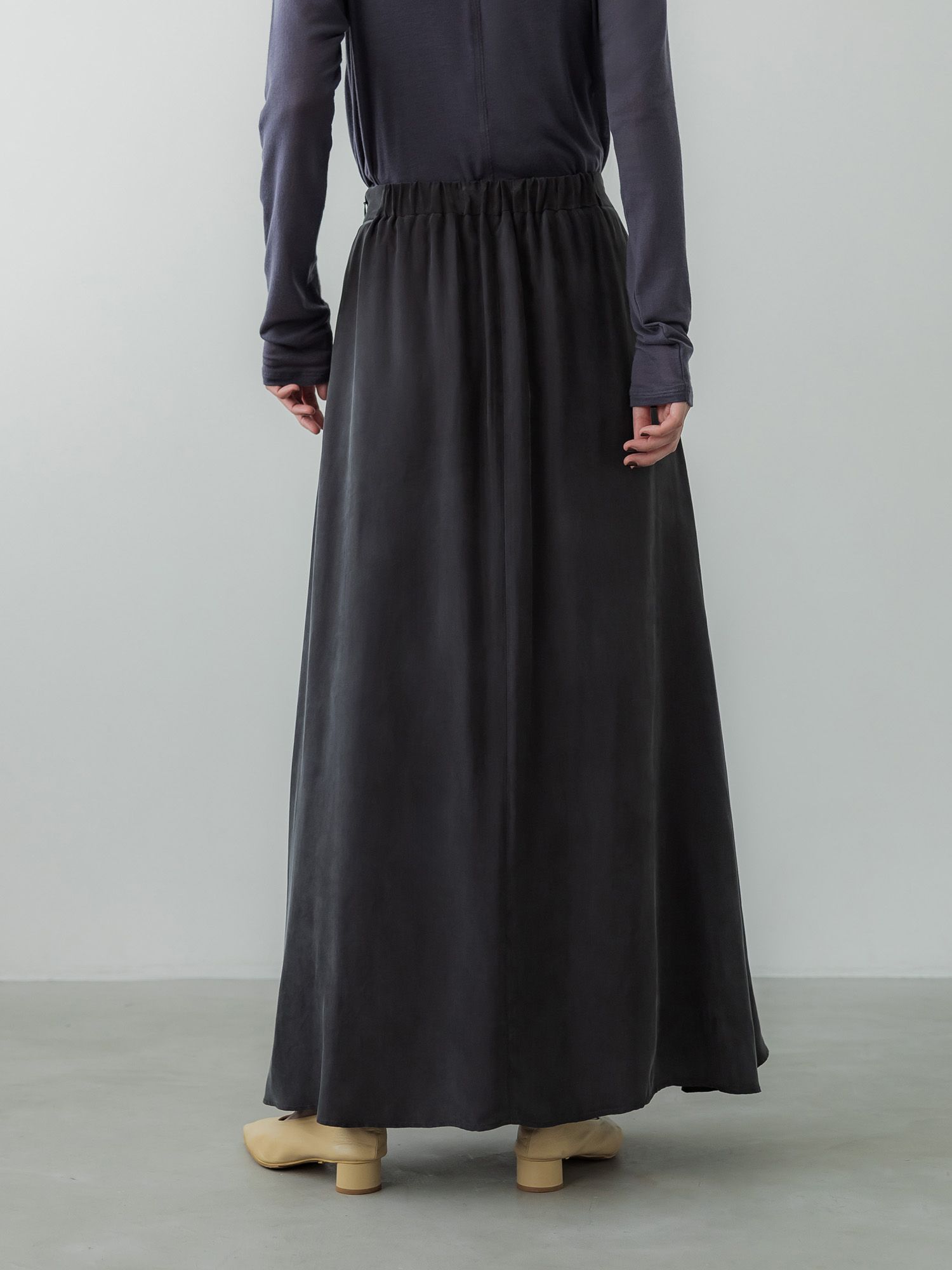 キュプラブレンドナロースカート