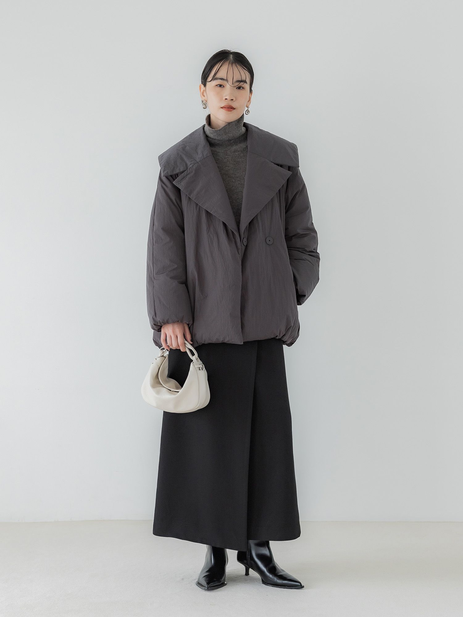 ウールライクラップロングスカート