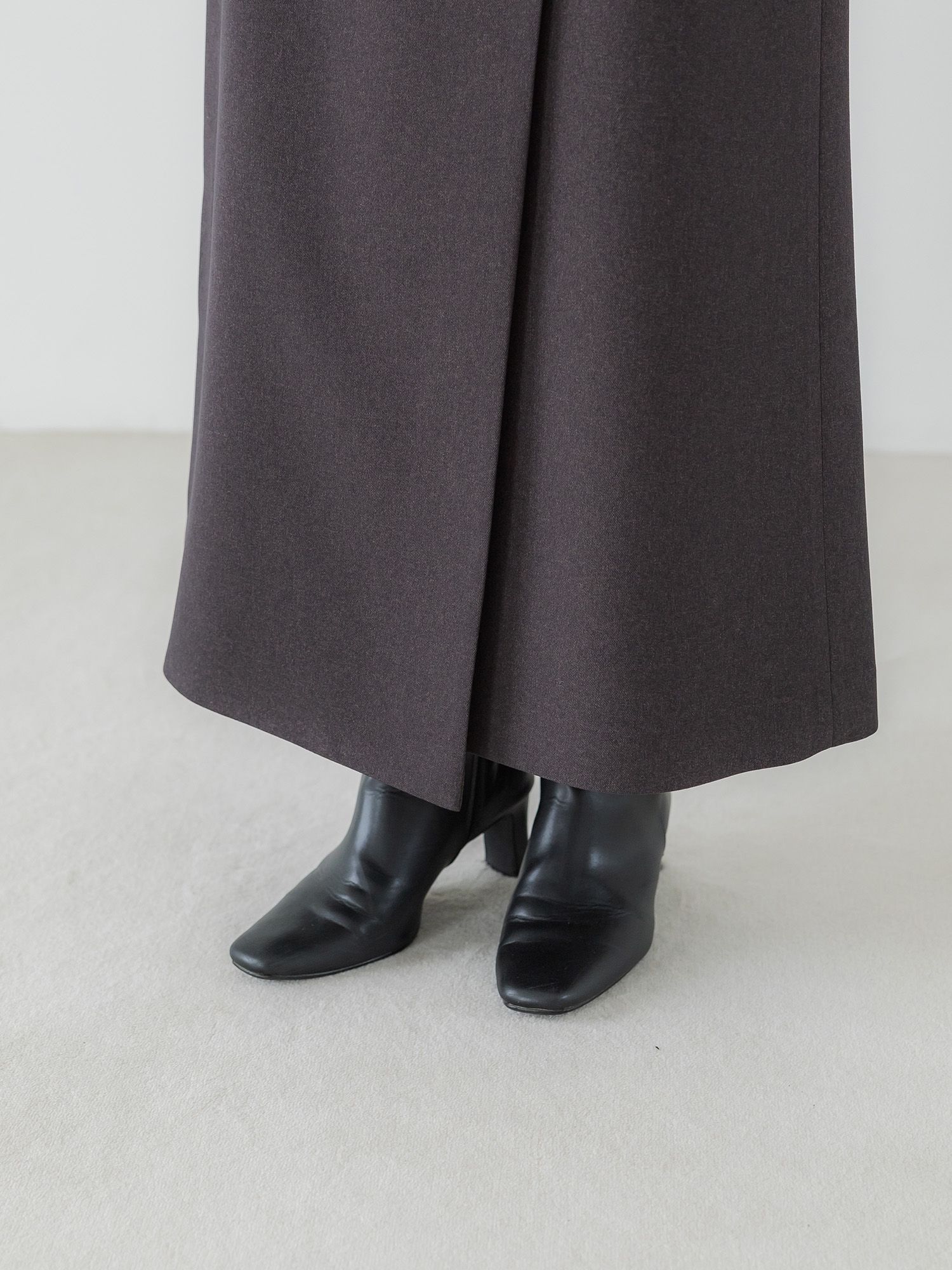 ウールライクラップロングスカート