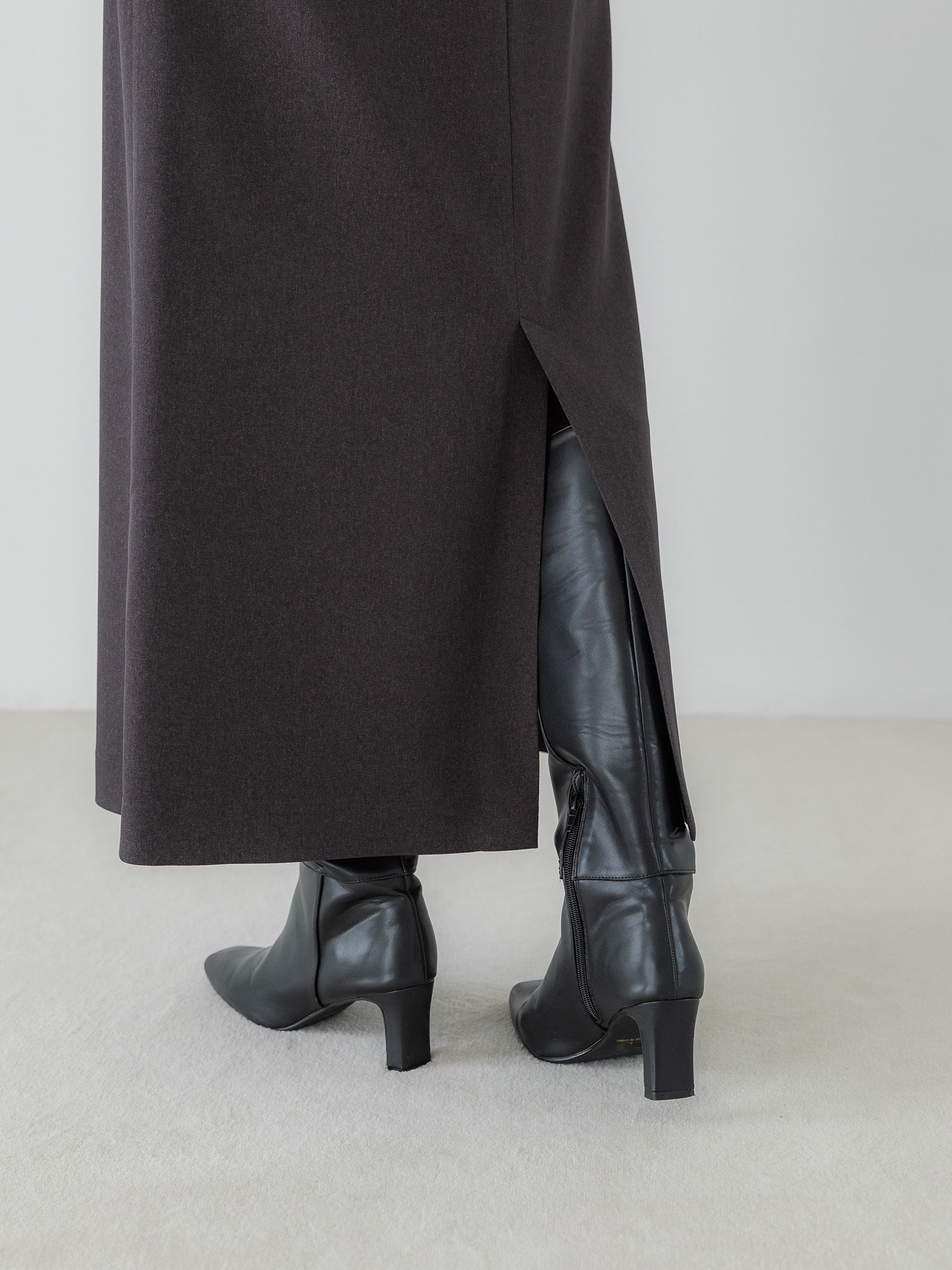 ウールライクラップロングスカート