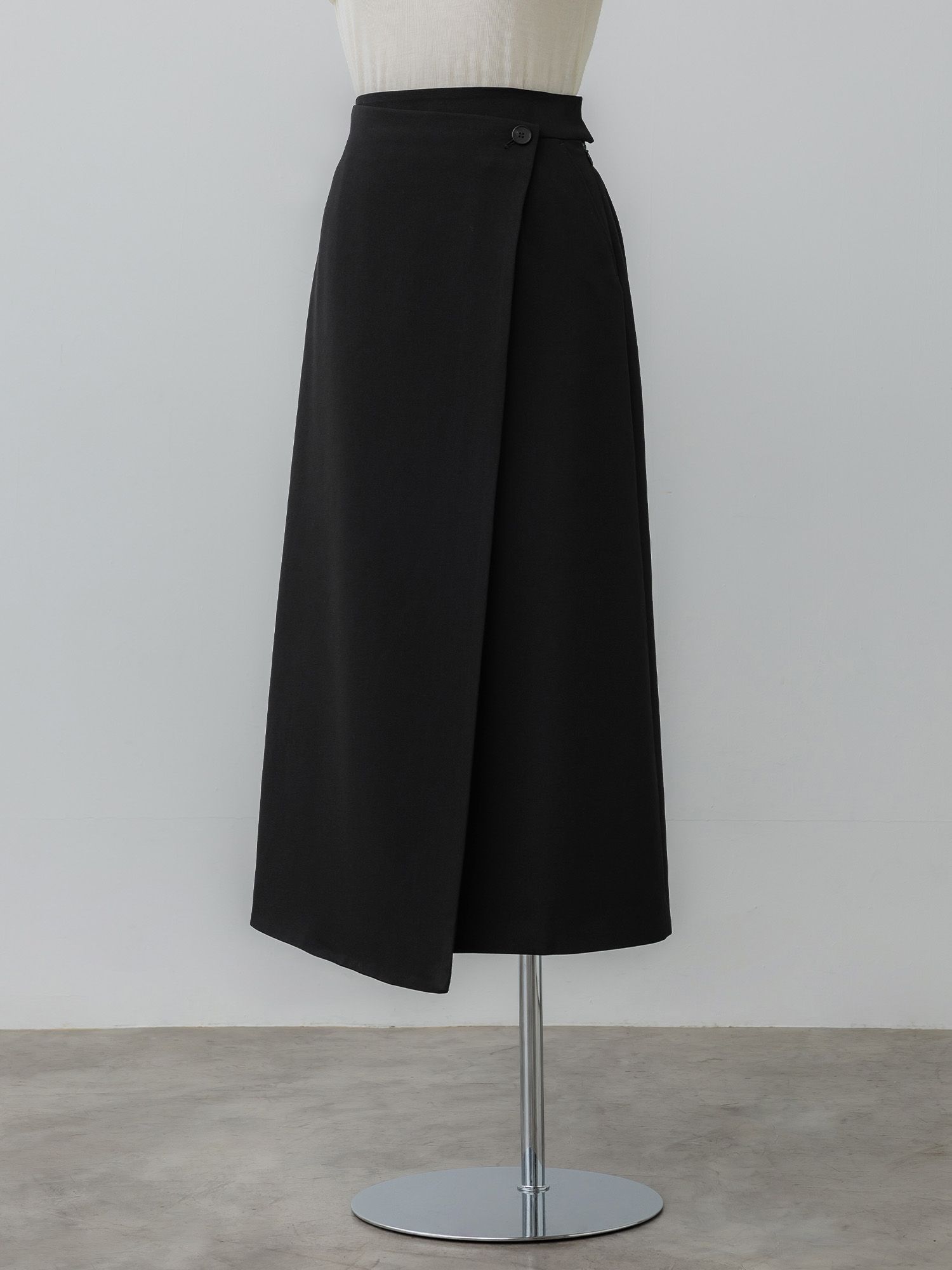 ウールライクラップロングスカート