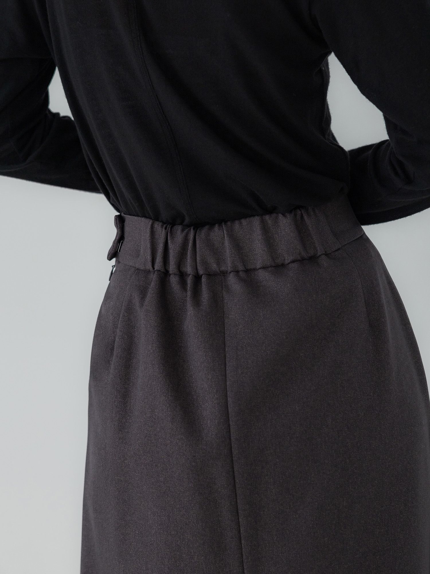 ウールライクラップロングスカート