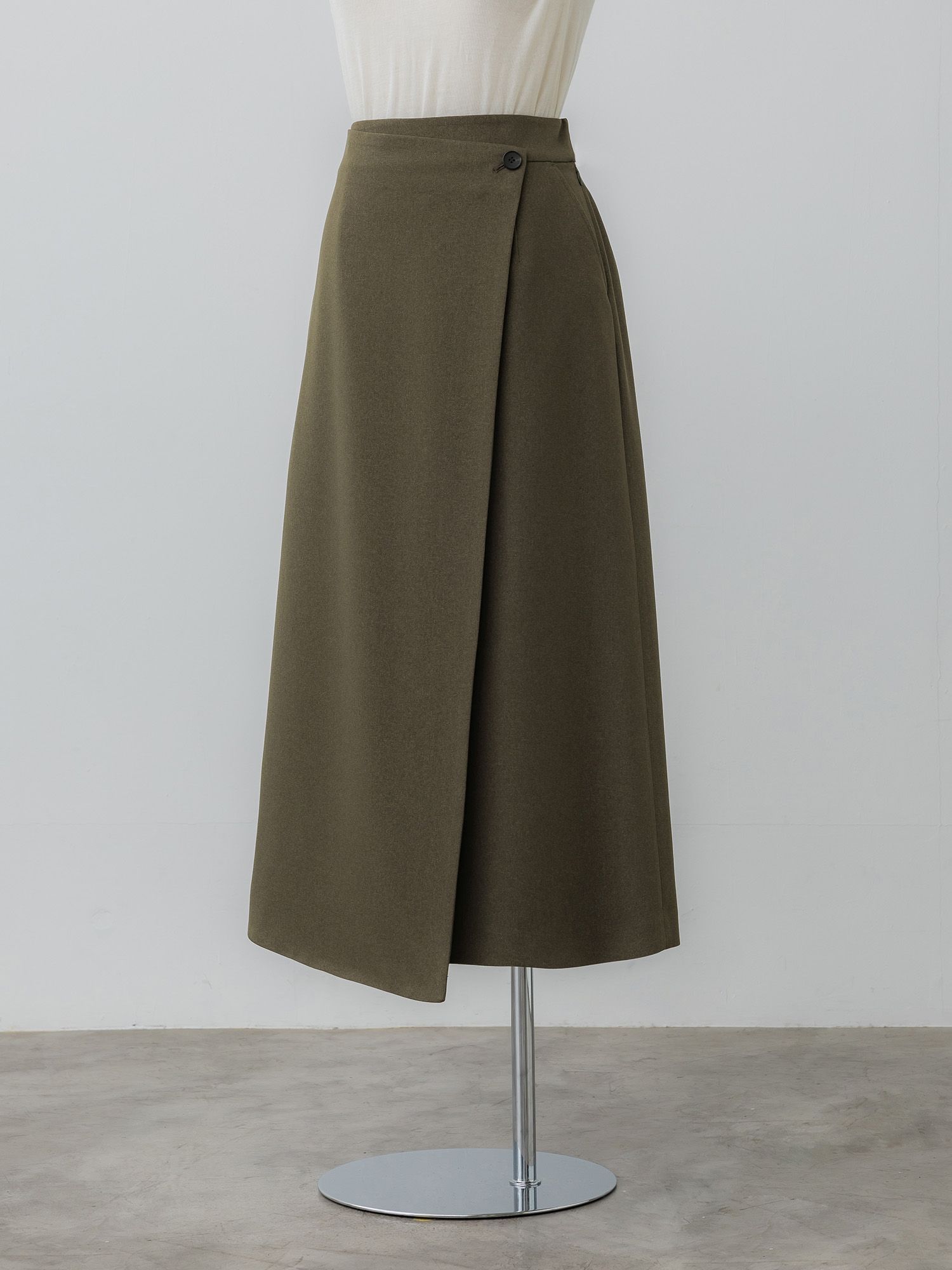 ウールライクラップロングスカート