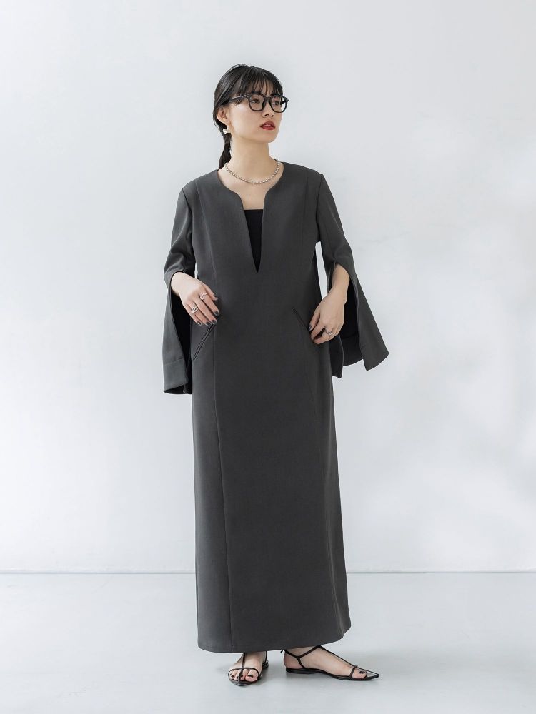 crewre online shop / ディープネックセットワンピース