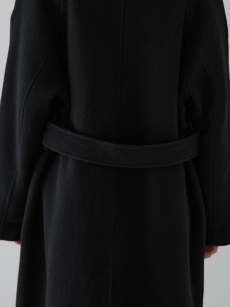 crewre リバーロングステンカラーコート 黒 crewre online shop / リバーロングステンカラーコート