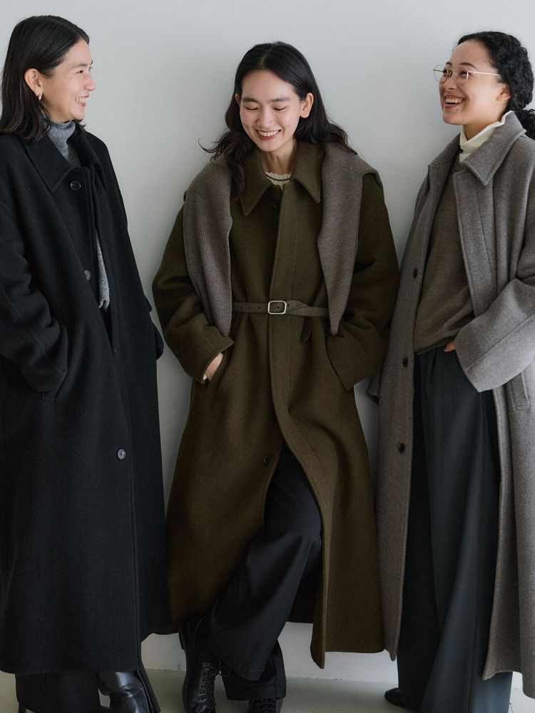 crewre ロングコート　ブラウン crewre online shop / カスタムメルトンマキシコート