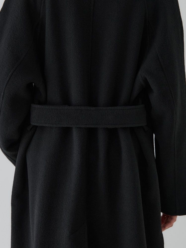 crewre リバーロングステンカラーコート size3 黒 crewre リバーロングステンカラーコート size3 黒 リバー ステンカラー