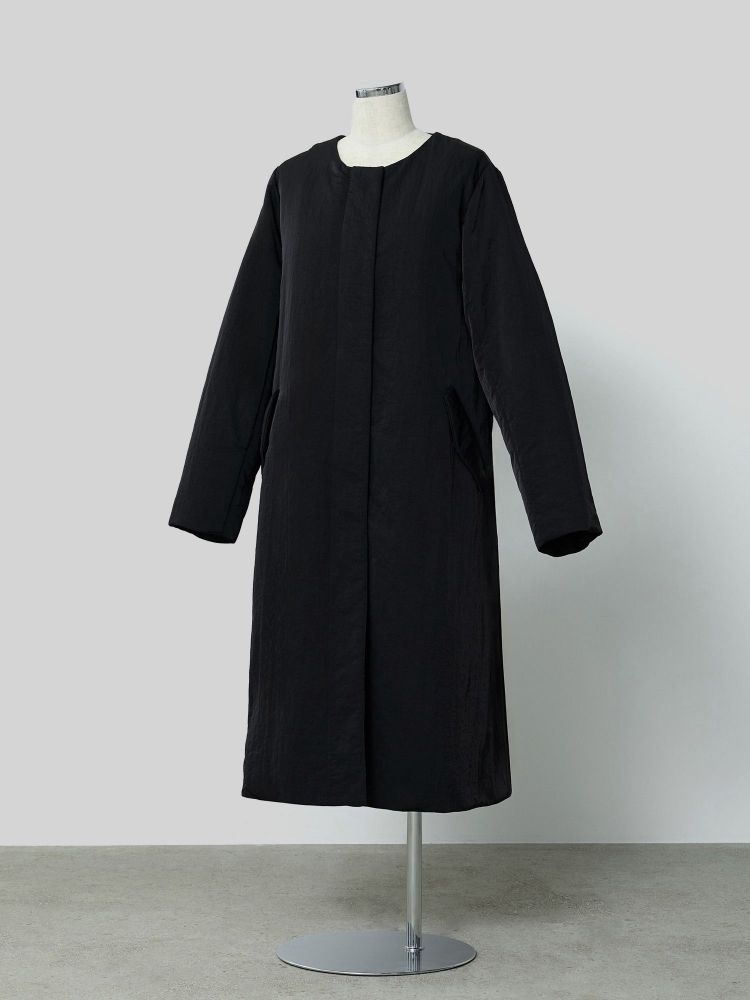 crewre online shop / 2wayノーカラーパファーコート