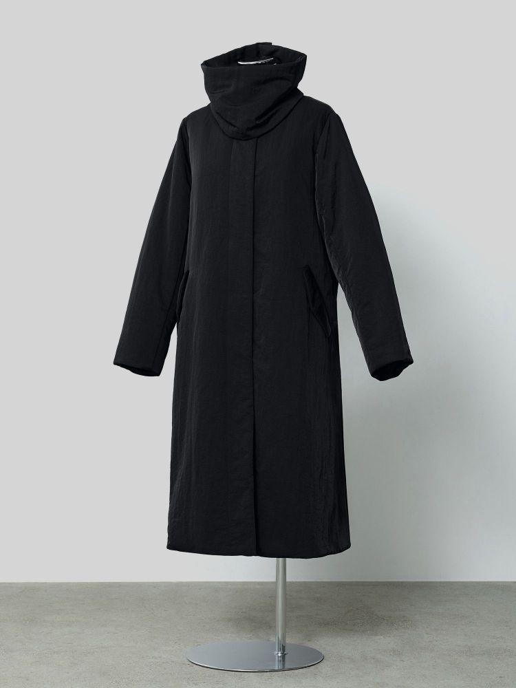 crewre online shop / 2wayノーカラーパファーコート