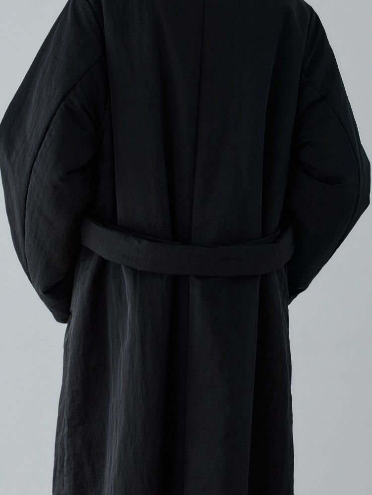 crewre online shop / 2wayノーカラーパファーコート