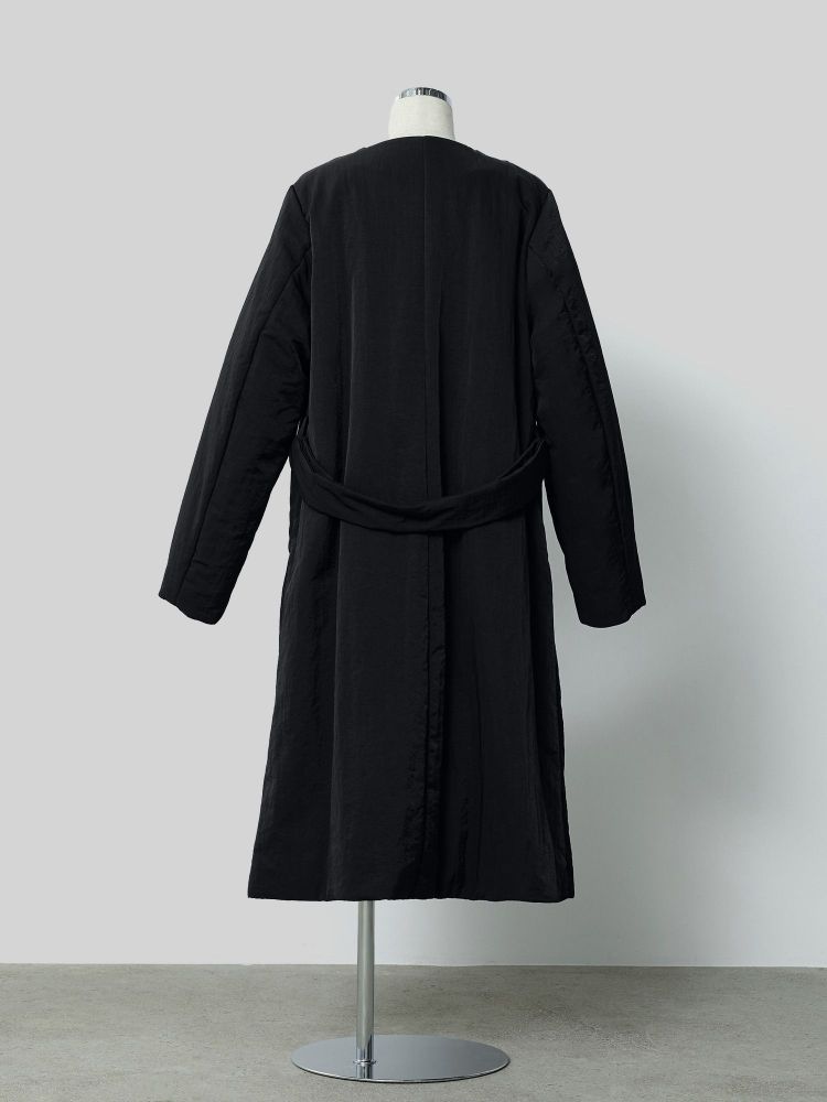 crewre online shop / 2wayノーカラーパファーコート