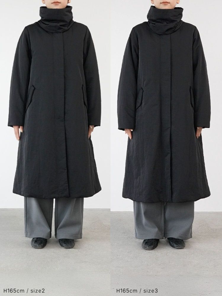 【新品】crewre クルーレ 2wayノーカラーパファーコート サイズ1 crewre online shop / 2wayノーカラーパファーコート