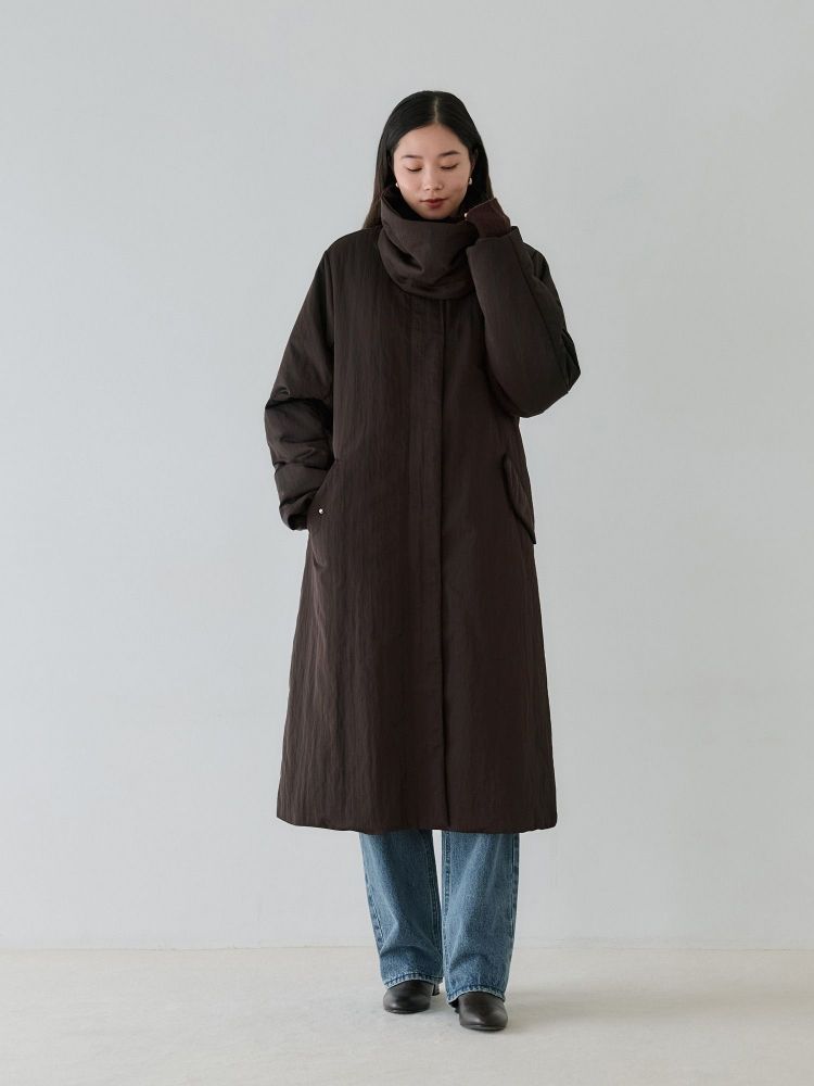 ノーカラーコートノリリ様 crewre online shop / 2wayノーカラーパファーコート