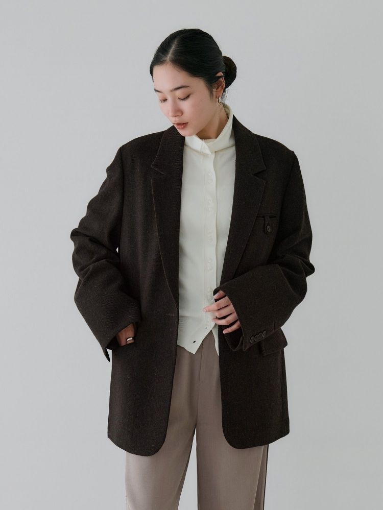 【crewre】 ポケッタブルストレッチジャケット size3 black crewre online shop / ポケッタブルストレッチジャケット