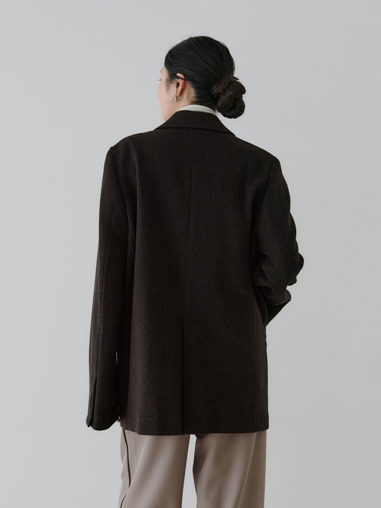 クルーレ crewre ソフトツイードオーバージャケット サイズ2 crewre online shop / ソフトツイードオーバージャケット