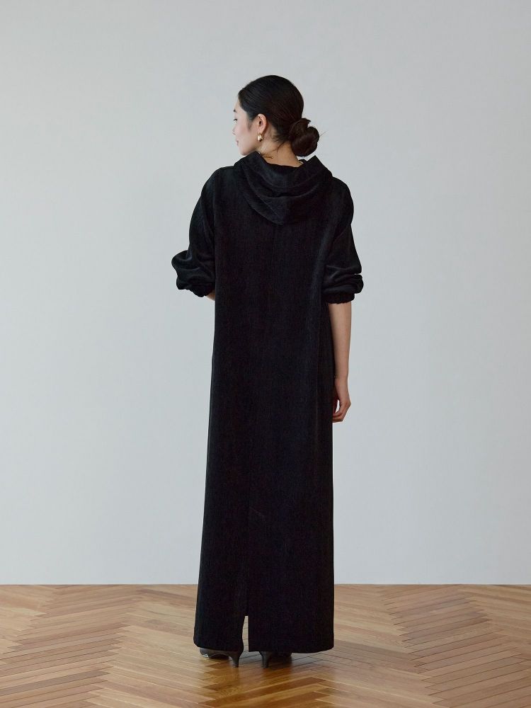 crewre ベルベットフードワンピース crewre online shop / ベルベットフードワンピース