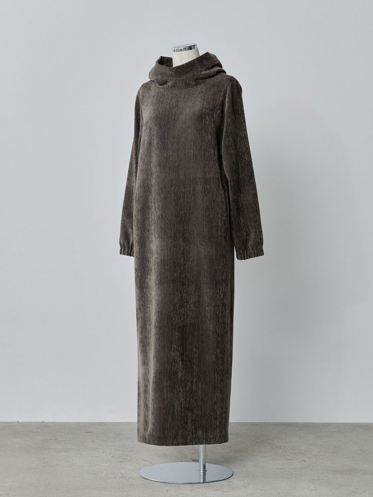 crewre ベルベットフードワンピース crewre online shop / ベルベットフードワンピース