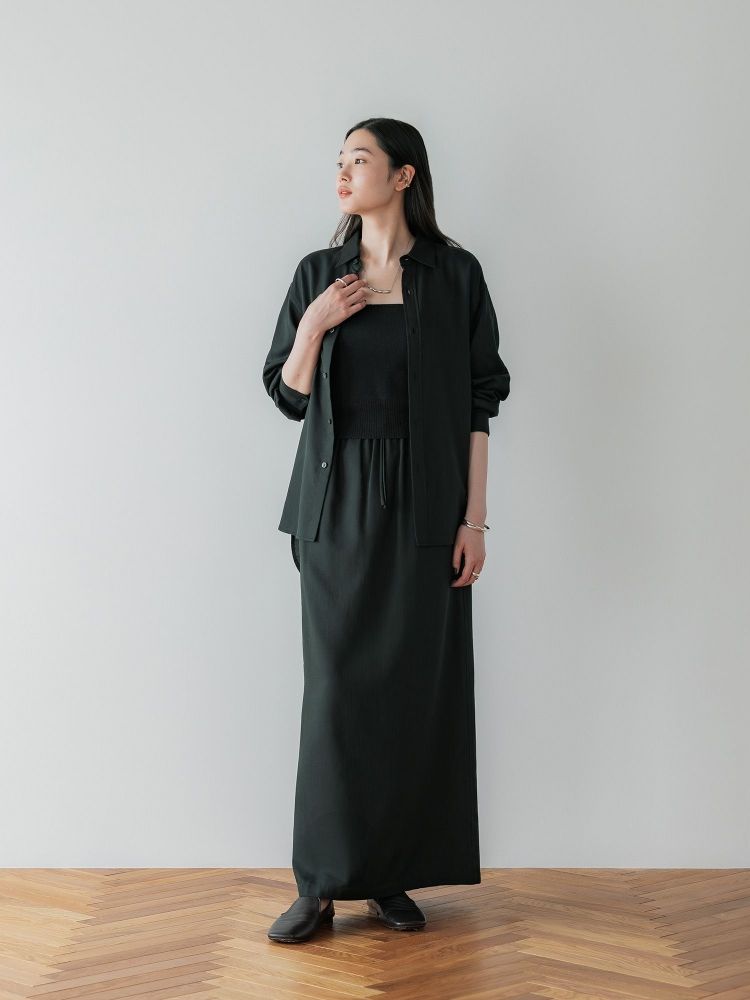 新品 crewre テンセルコットンピケIラインスカート crewre online shop / テンセルコットンピケIラインスカート
