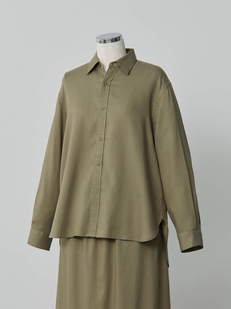 【新品】crewre テンセルコットンピケミニマルシャツ size1 crewre online shop / テンセルコットンピケミニマルシャツ