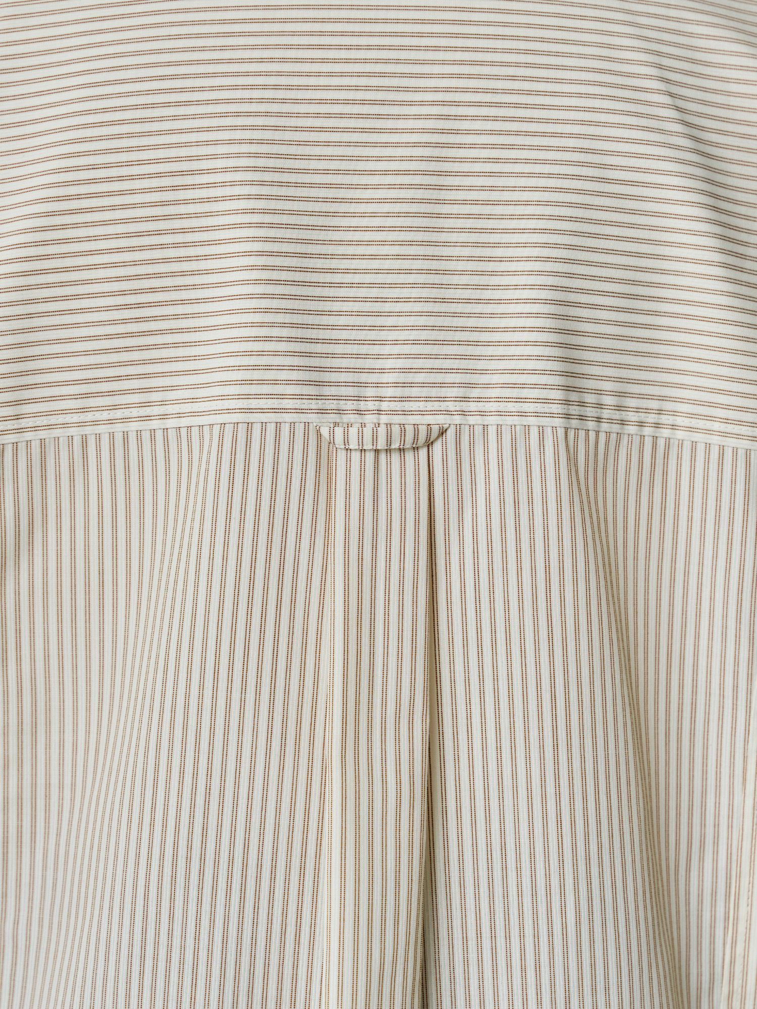 ストライプパネルシームシャツ