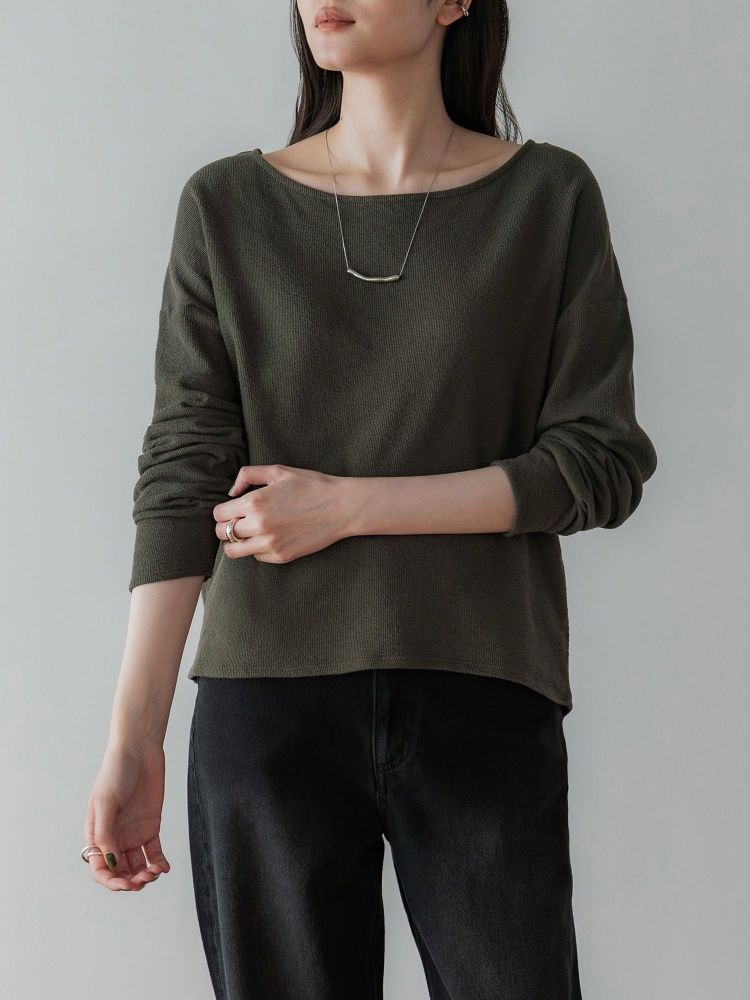 新品　クルーレ　トップス crewre online shop / シルクブレンドハイネックトップス