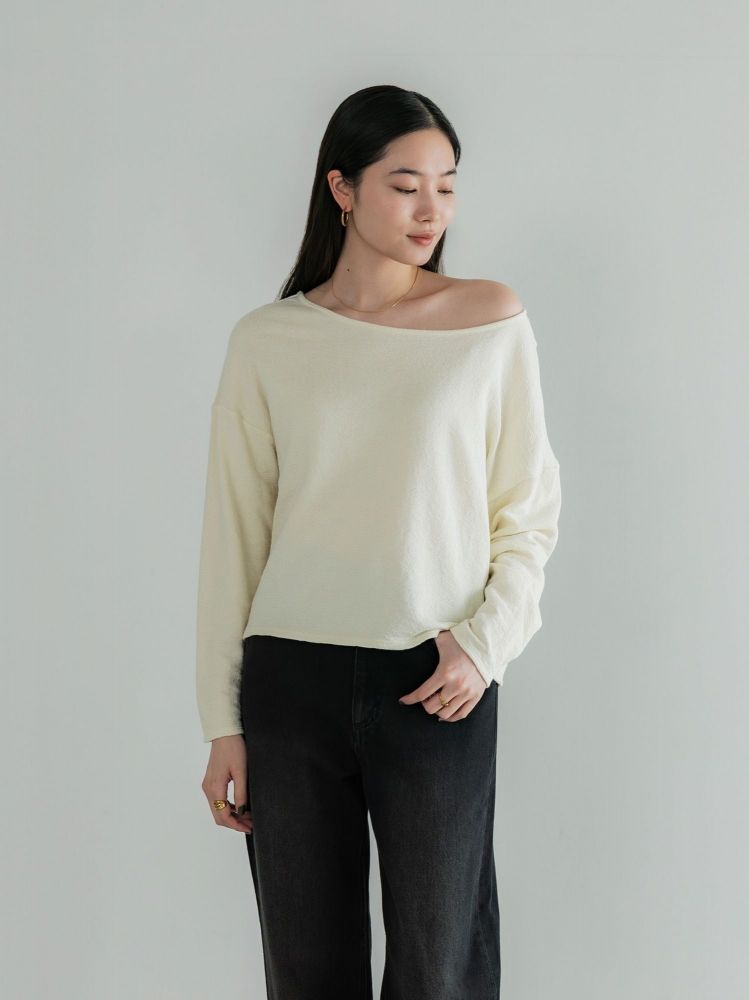 crewre 2wayラフインレーボートネックロンT / サイズ1 / セット crewre