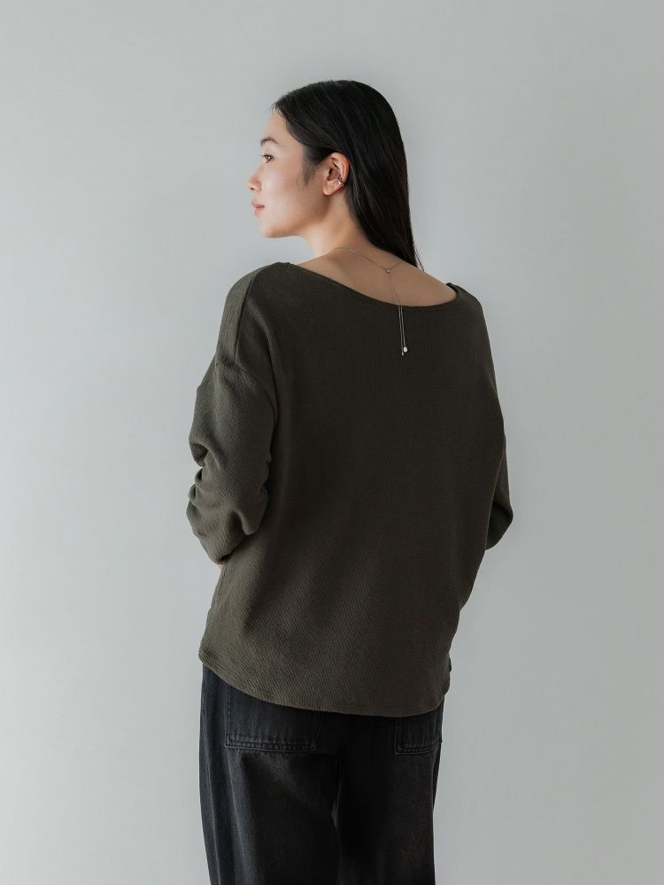 crewre online shop / 2wayラフインレーボートネックロンT