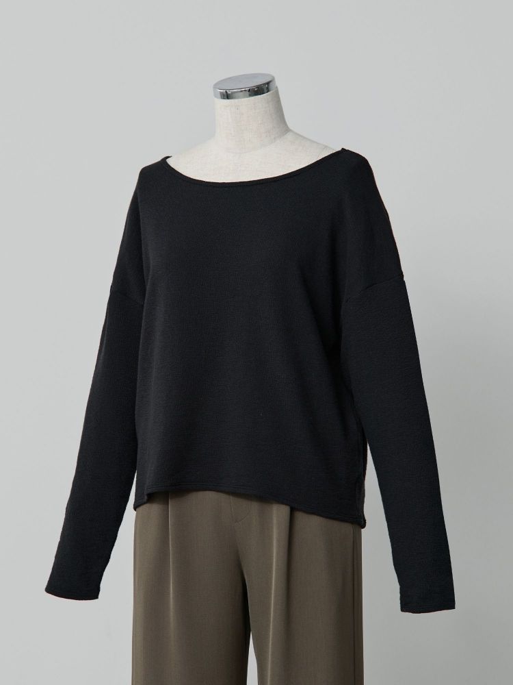 crewre online shop / 2wayラフインレーボートネックロンT