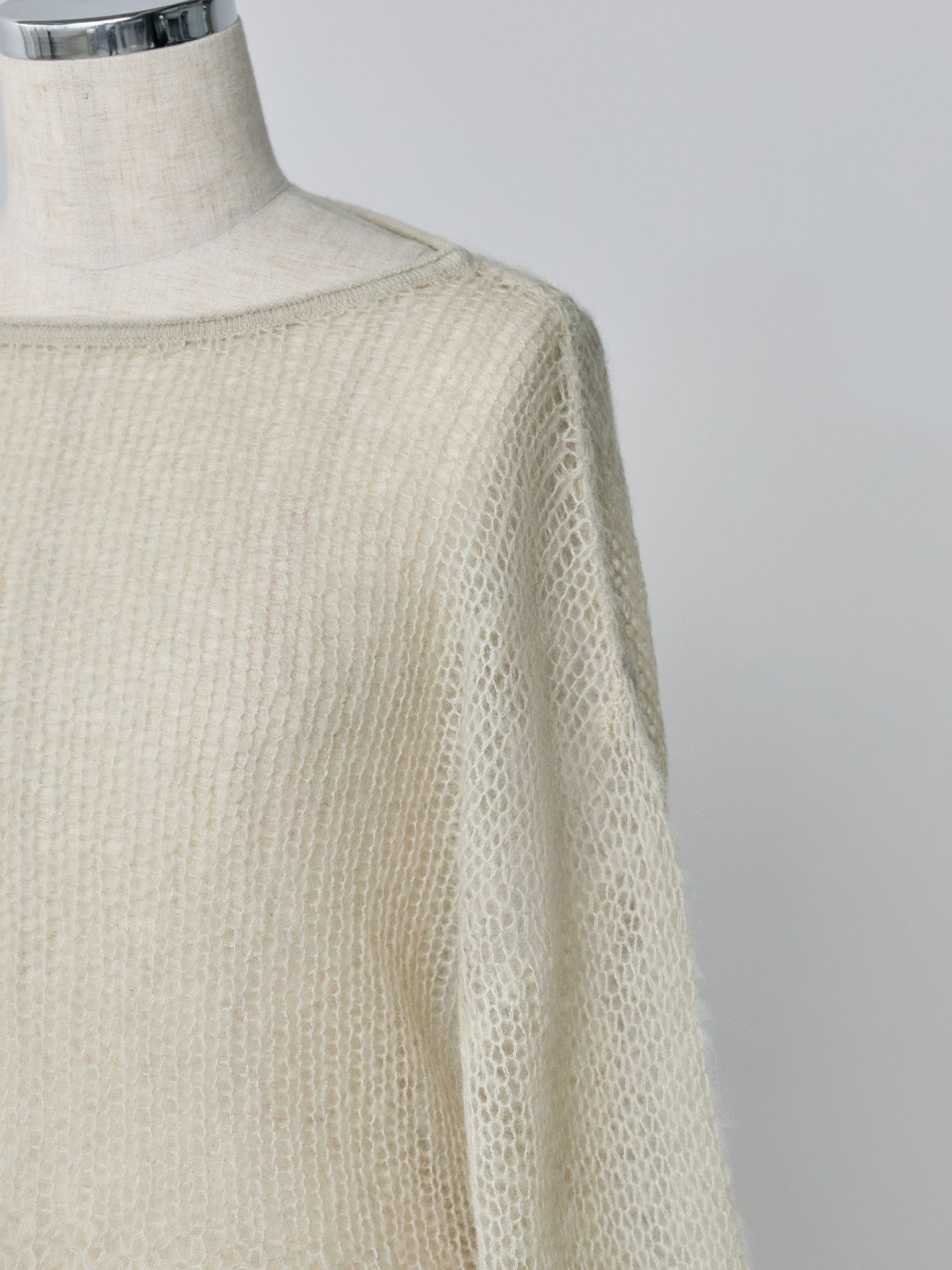 モヘヤミックスシアールーズニット